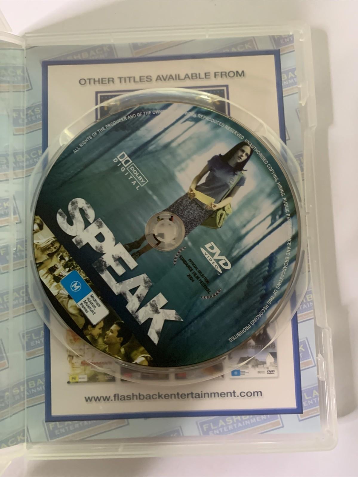 Speak (DVD, 2004) Kristen Stewart, Elizabeth Perkins Region 4