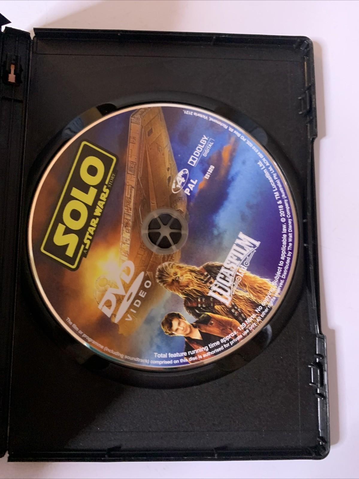 Solo : A Star Wars Story (DVD, 2018) Alden Ehrenreich, Woody Harrelson Region 4