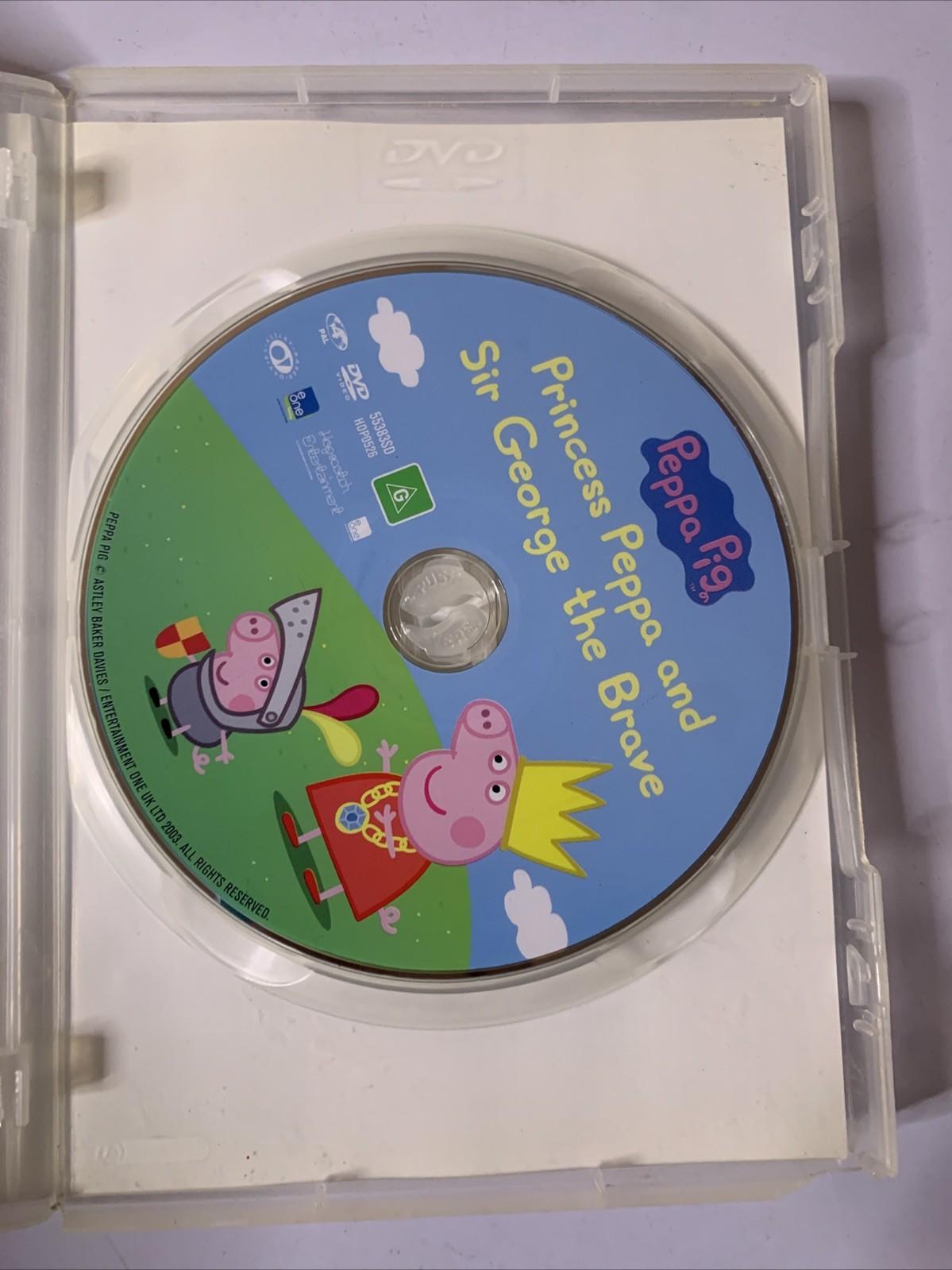 Peppa Pig: Princess Peppa & Sir George The Brave (DVD, 2009) Animation Region 4