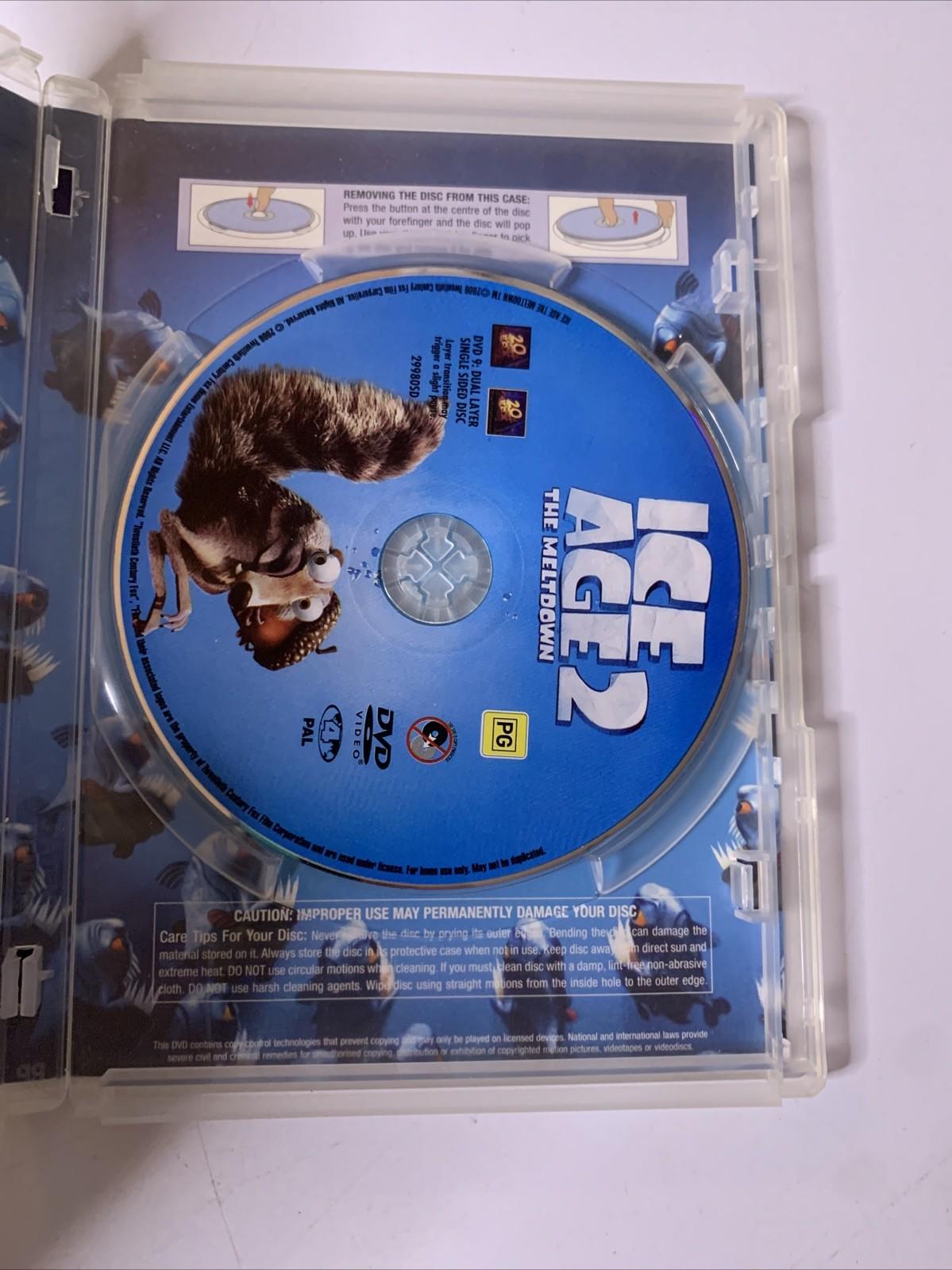 Ice Age 1 & 2 (DVD, 2-Disc) Animation Film Region 4