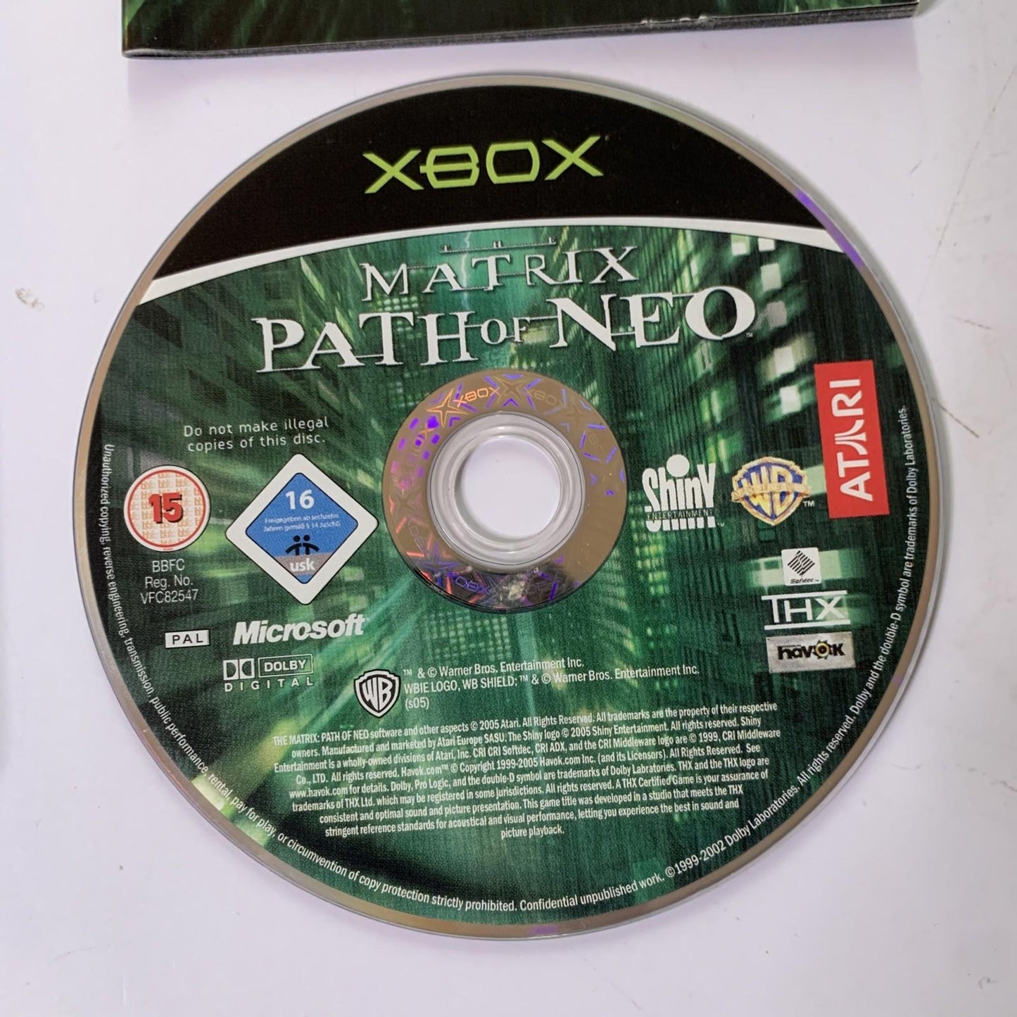 The Matrix: Path Of Neo Microsoft XBOX Original PAL 2005 Game Complete