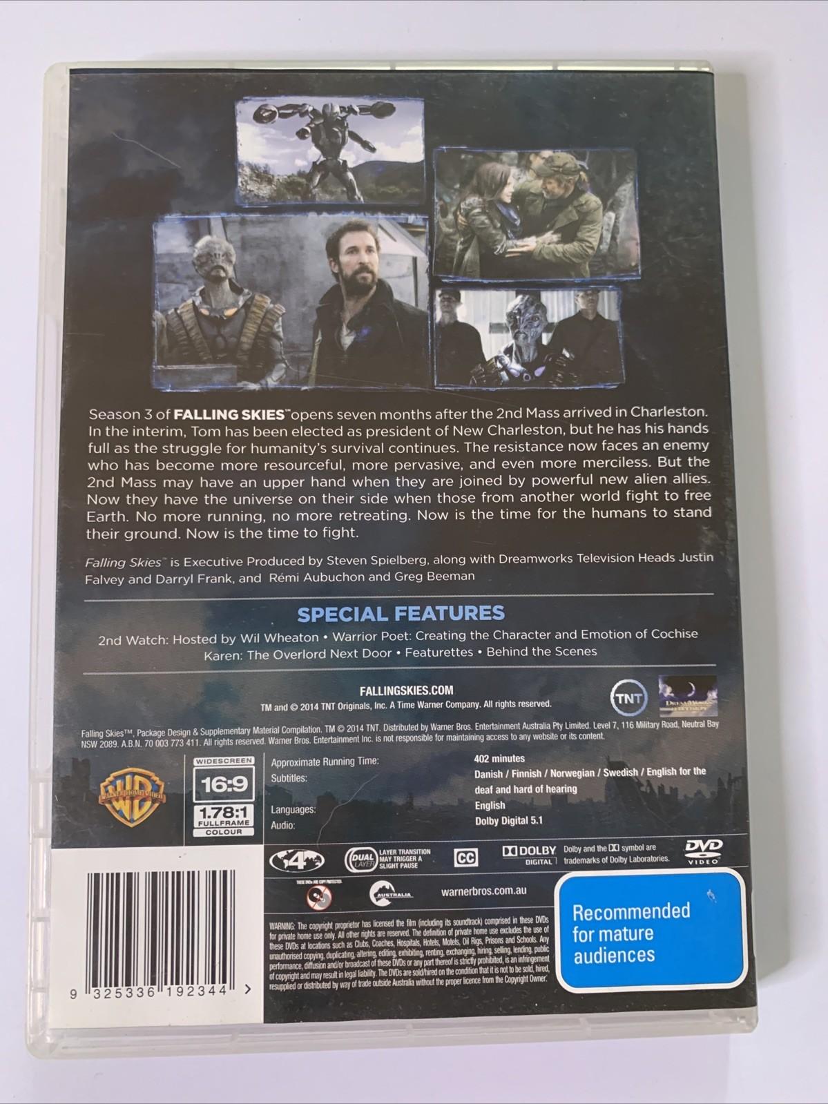 Falling Skies : Season 3 (DVD, 2013) Region 4