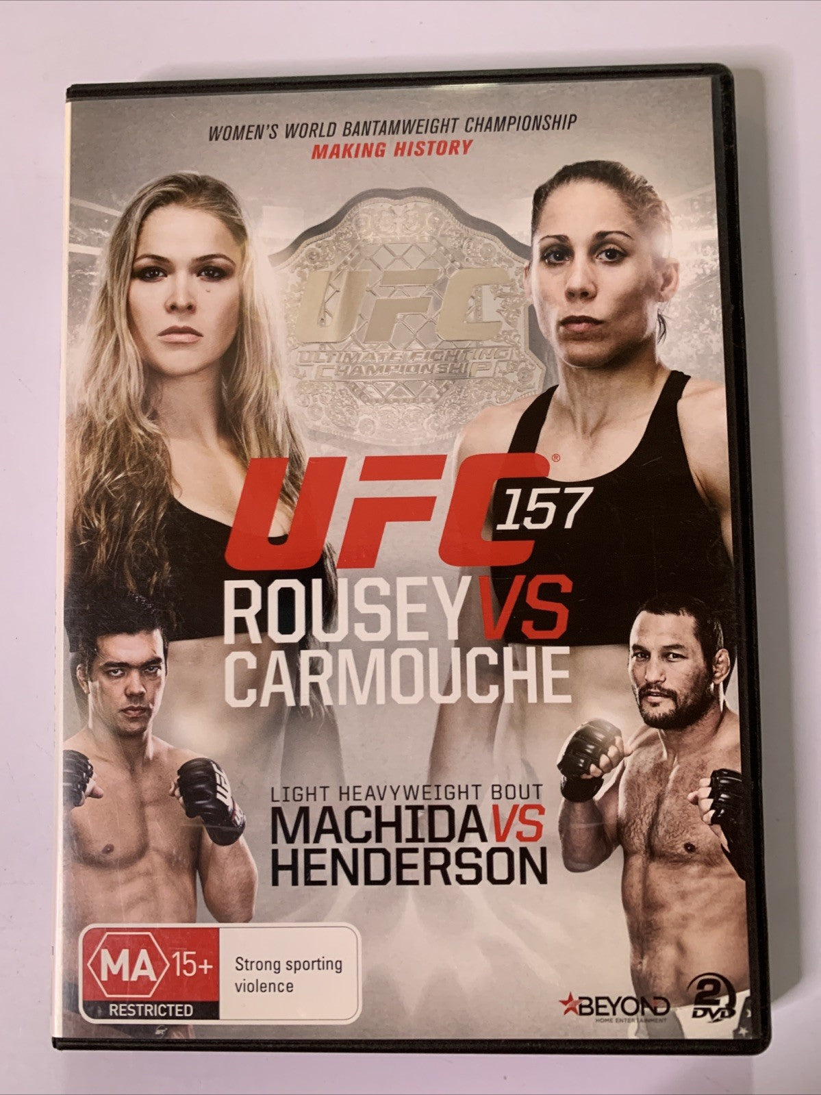 UFC #157 Rousey Vs Carmouche (DVD, 2013, 2-Disc) Region 4