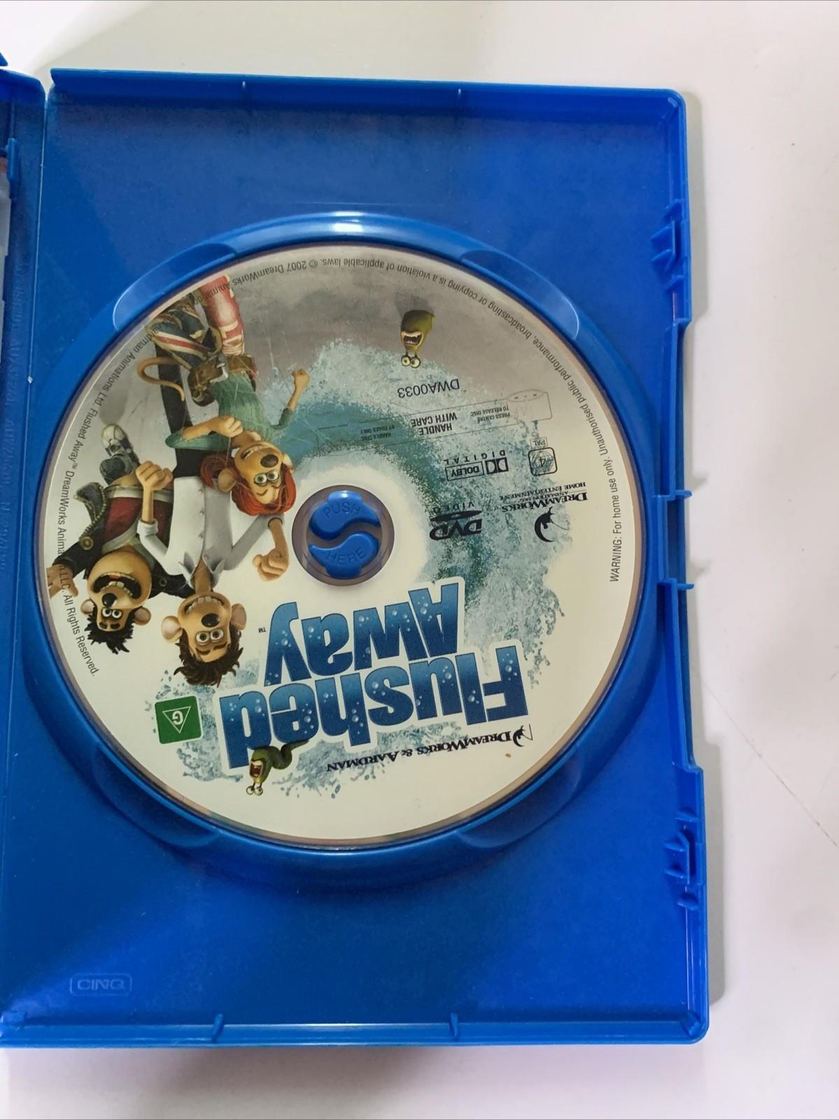 Flushed Away / Wallace & Gromit The Curse Of The Were Rabbit (DVD) Region 4 &2