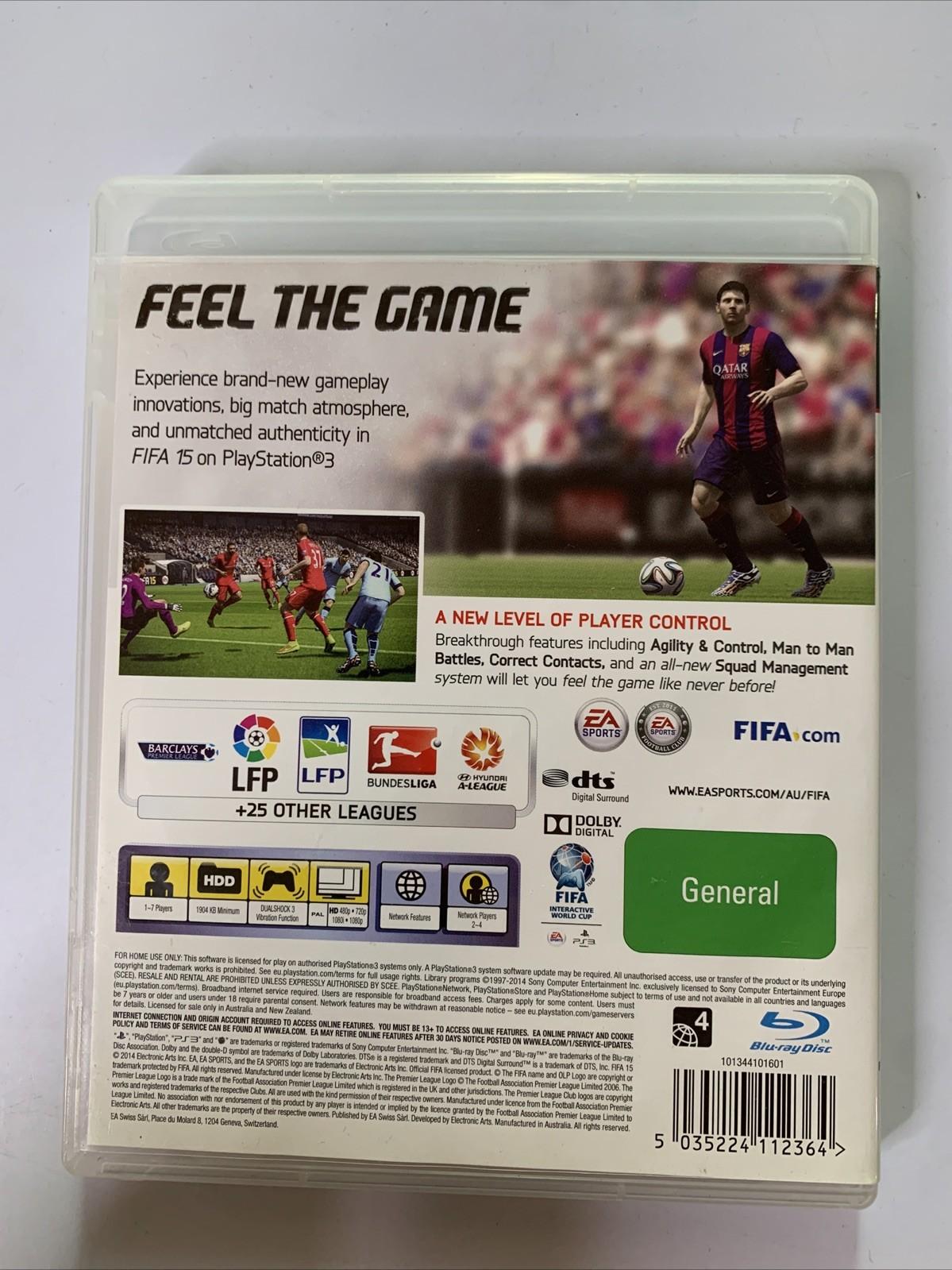 FIFA 15 PS3 PlayStation 3 Soccer Game Complete