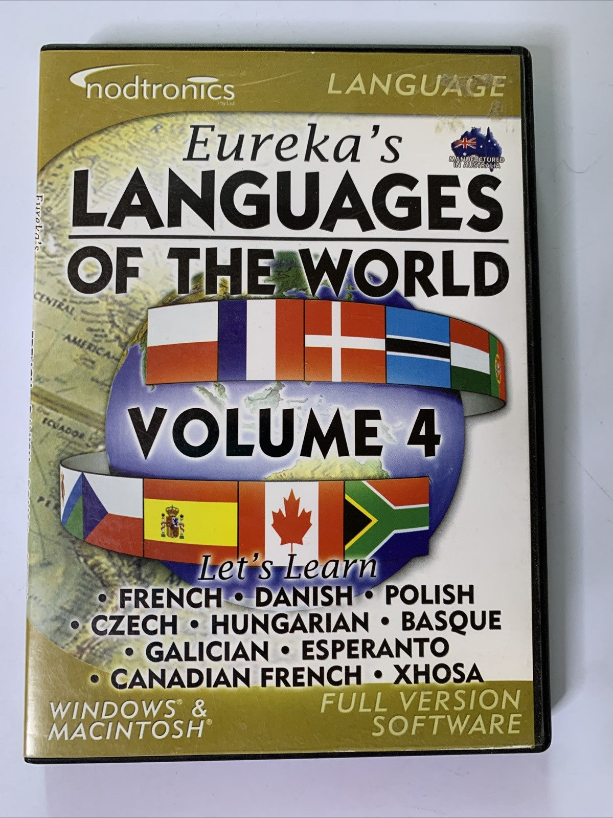 Eureka's Languages Of The World Volume 4 PC CD French Danish Polish Czech Basque