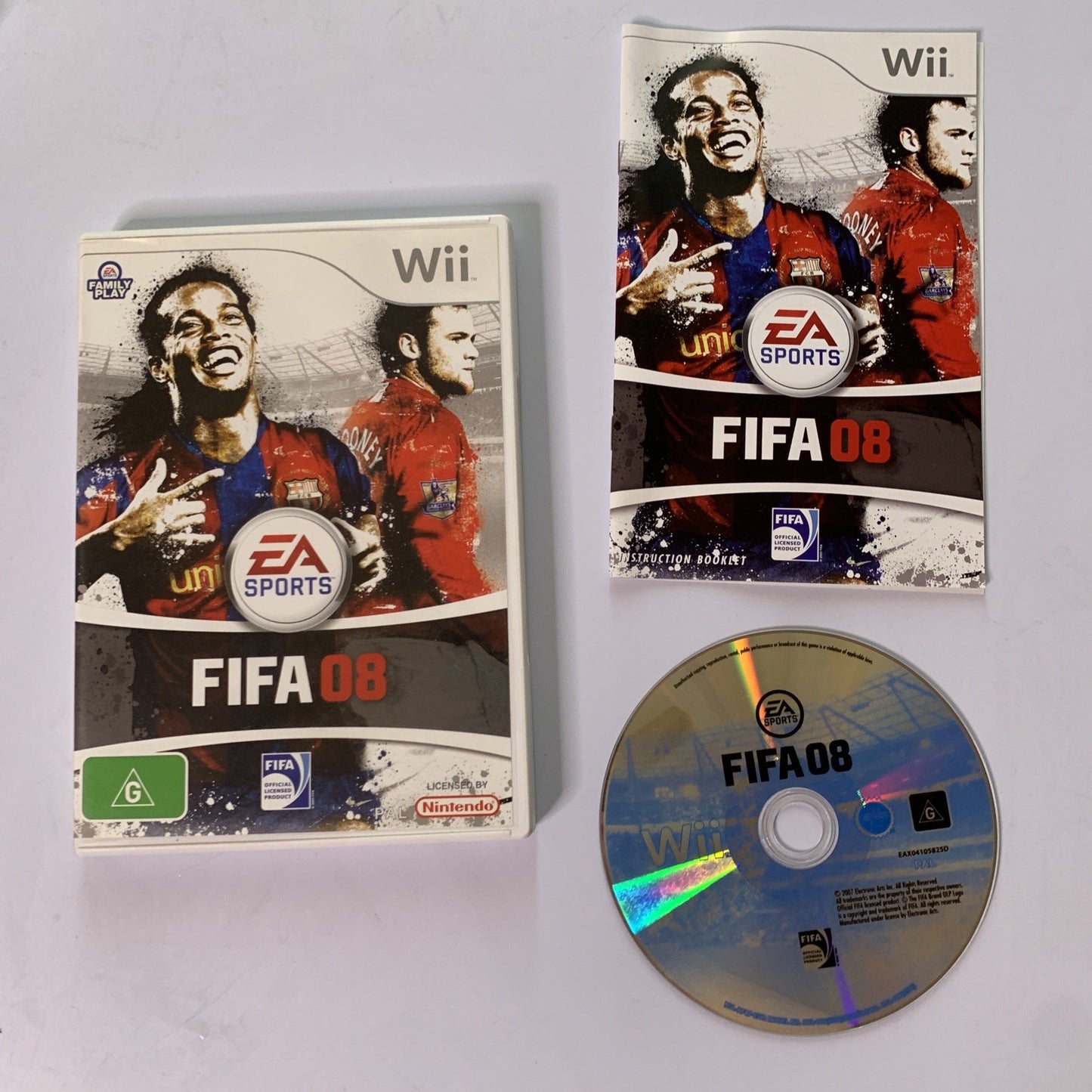 FIFA 08 EA Sports Nintendo Wii PAL Game Complete