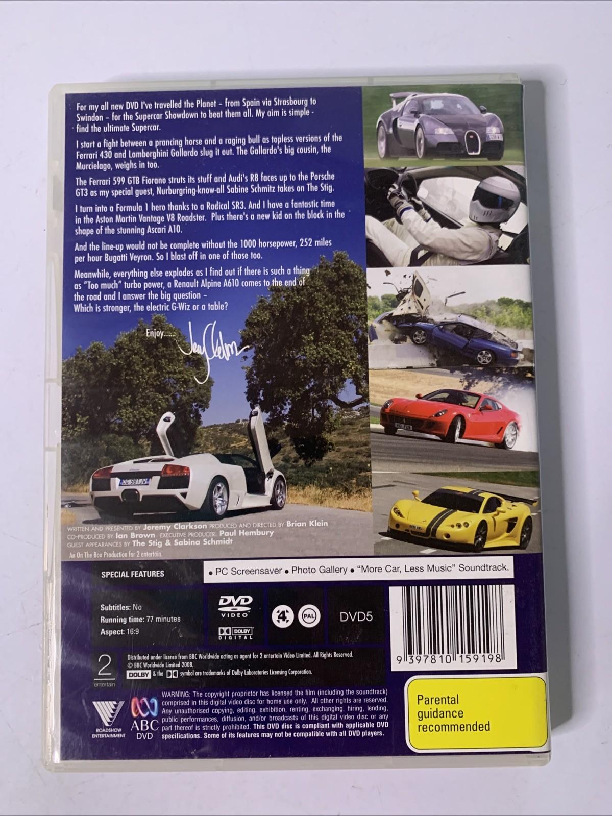 Clarkson Supercar Showdown (DVD, 2007) Jeremy Clarkson, The Stig Region 4