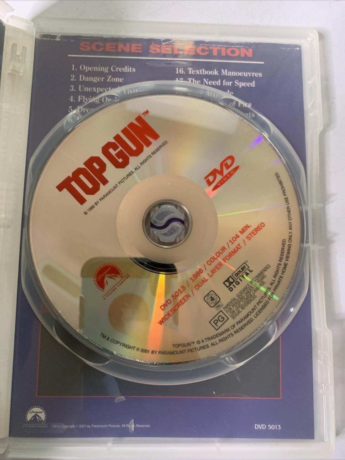 Top Gun (DVD, 1986) Tom Cruise, Meg Ryan, Val Kilmer, Kelly Mcgillis Region 4