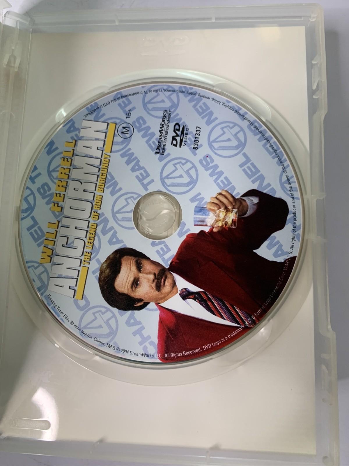 Anchorman: The Legend Of Ron Burgundy (DVD, 2004) Region 4 &2