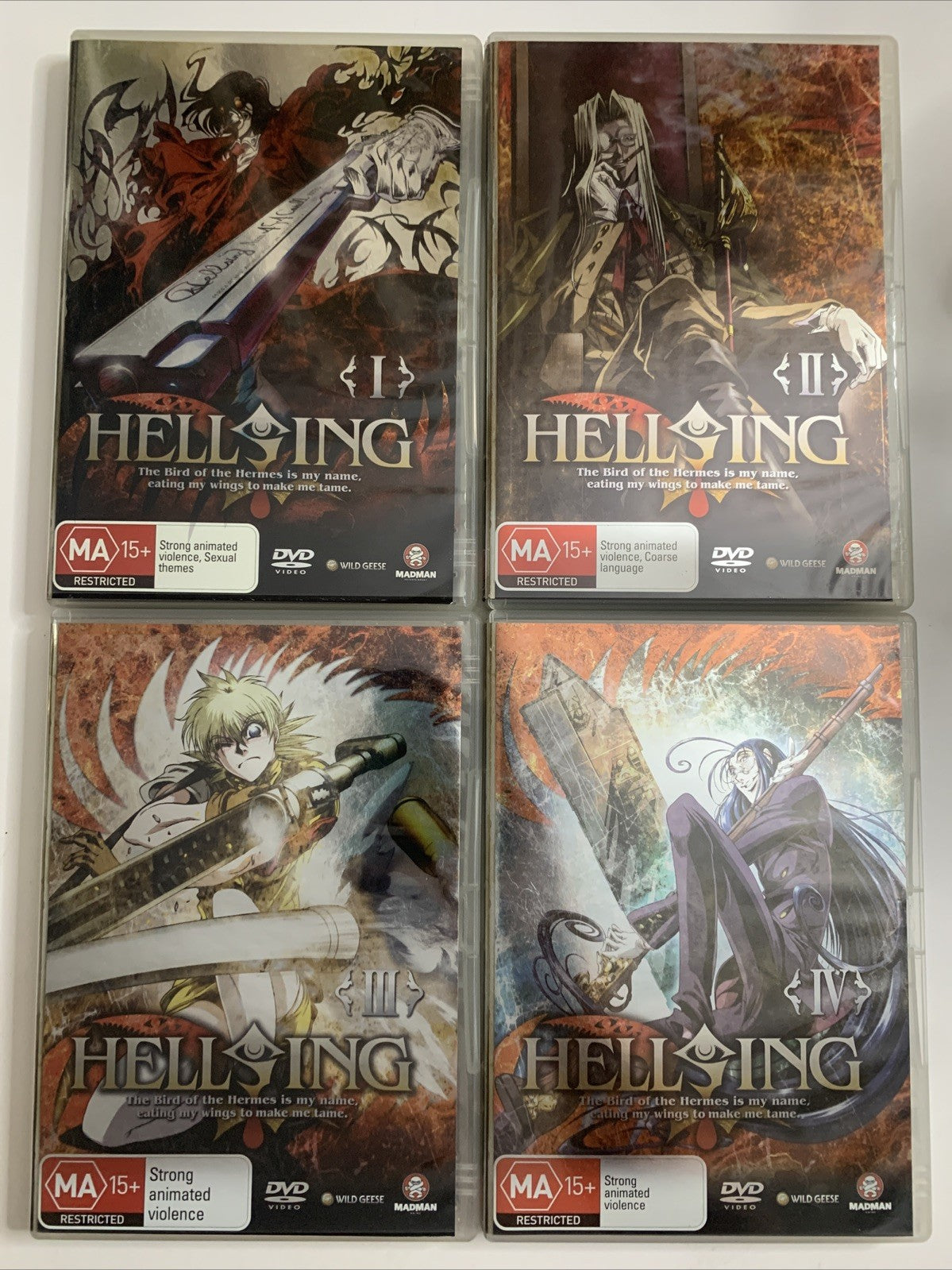 Hellsing Ultimate : Collection 1 : Eps 1-4 (DVD, 2005) Anime Region 4