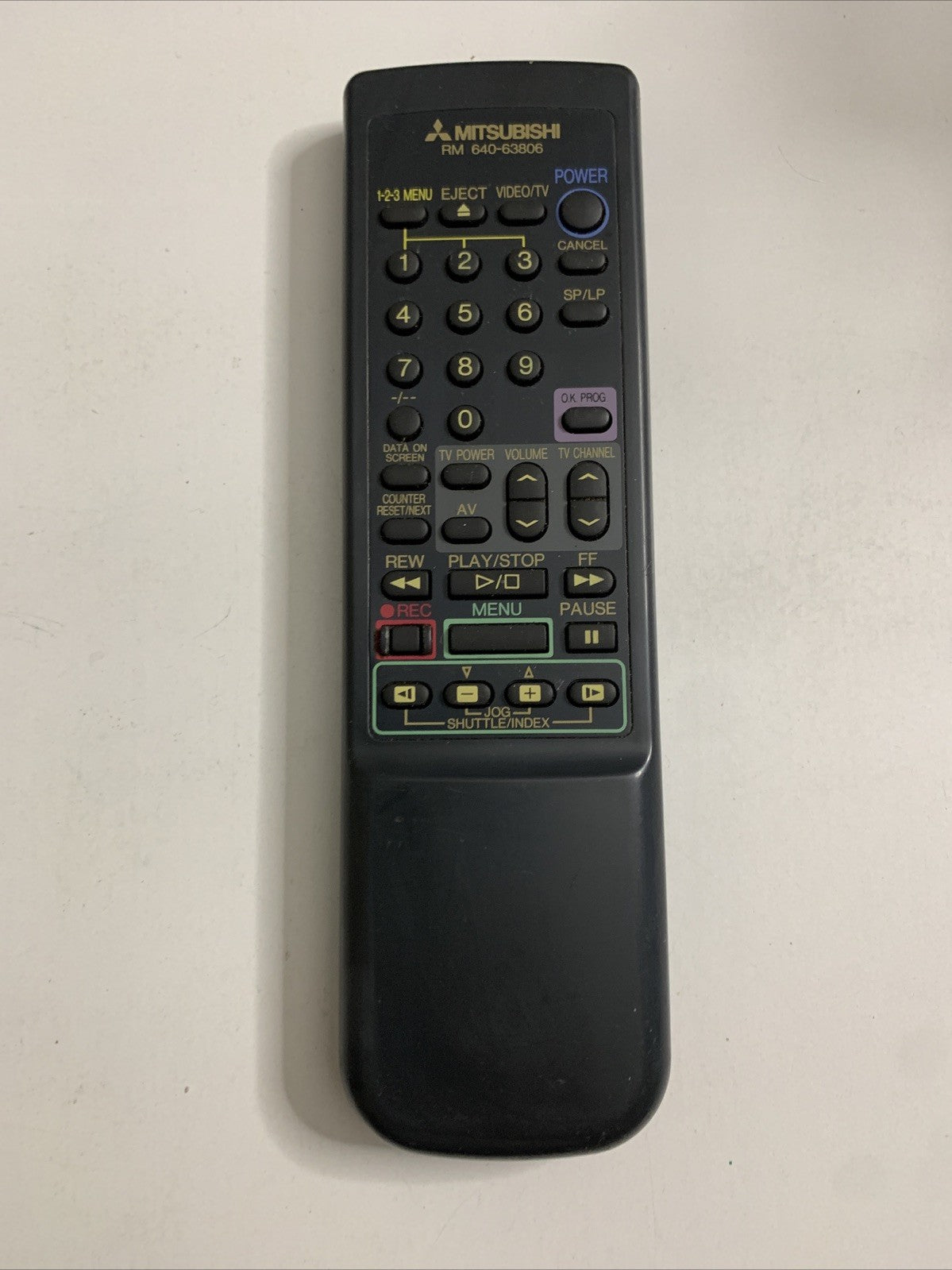 Genuine Mitsubishi RM-640-63806 Remote Control For Mitsubishi VHS Player