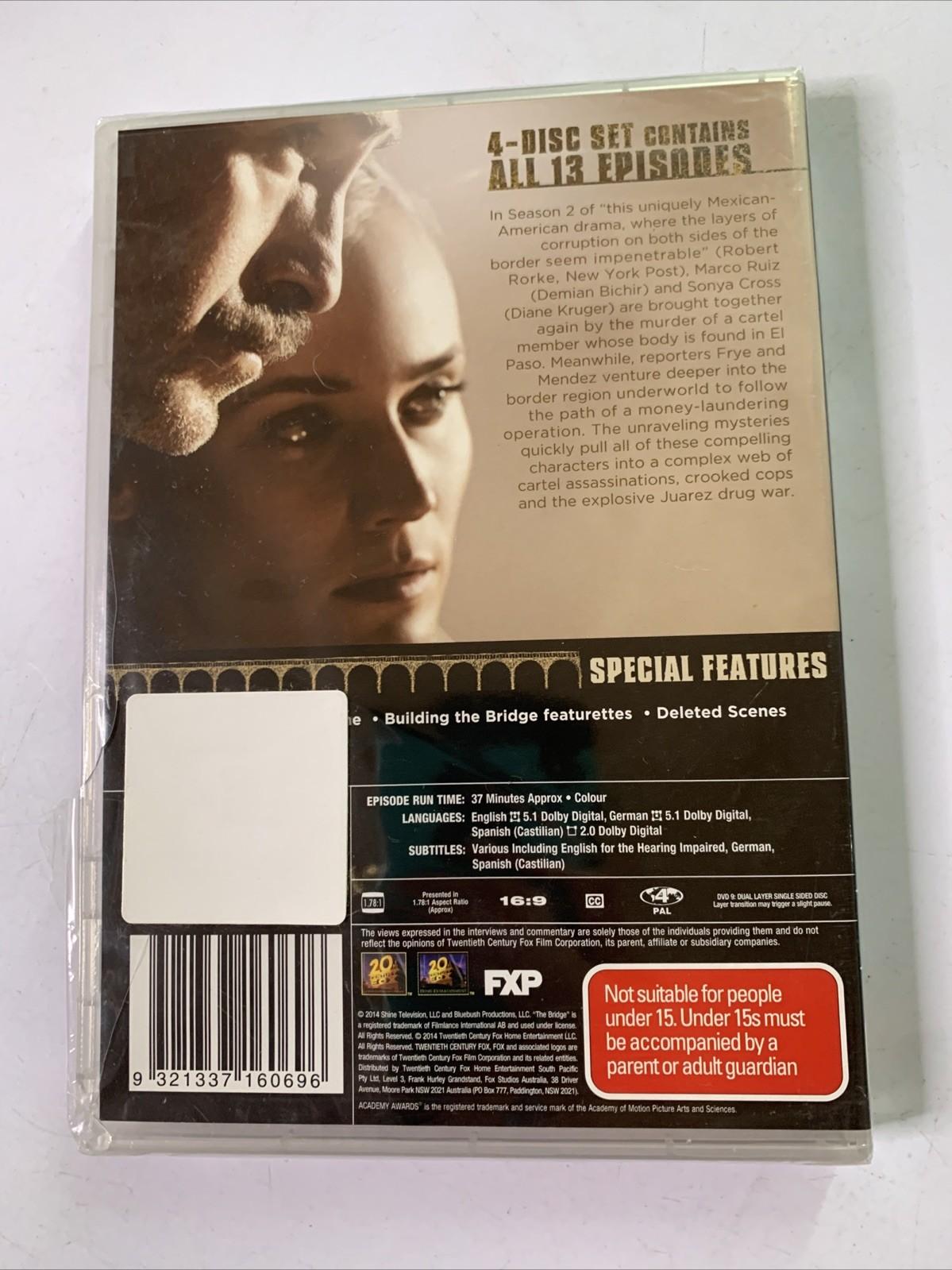 The Bridge : Season 2 (DVD, 2014, 4-Discs) Region 4 NEW Sealed