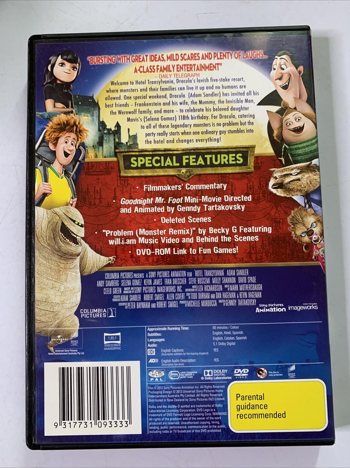 Hotel Transylvania (DVD, 2012) Animation Region 4 &2