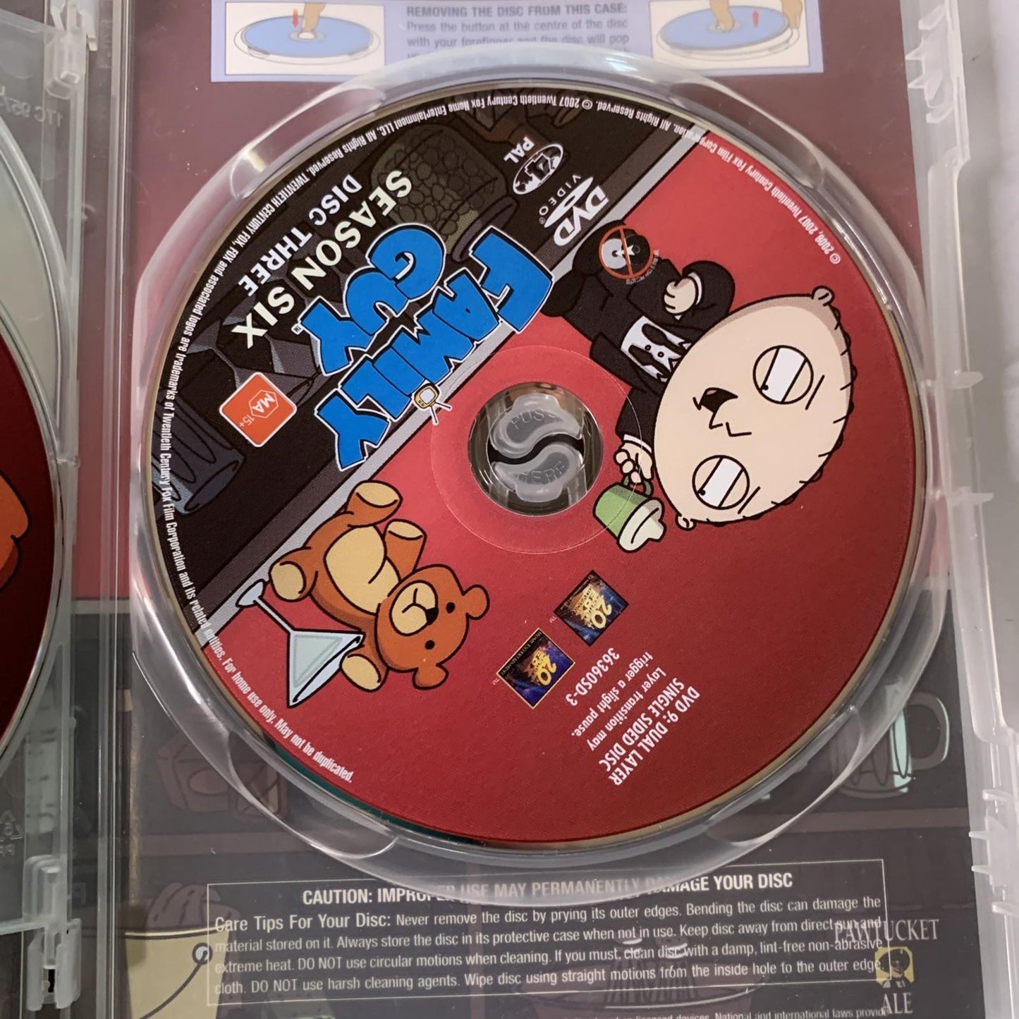 Family Guy : The Complete Season 6 (DVD, 2007, 3-DIscs) Animation Region 4