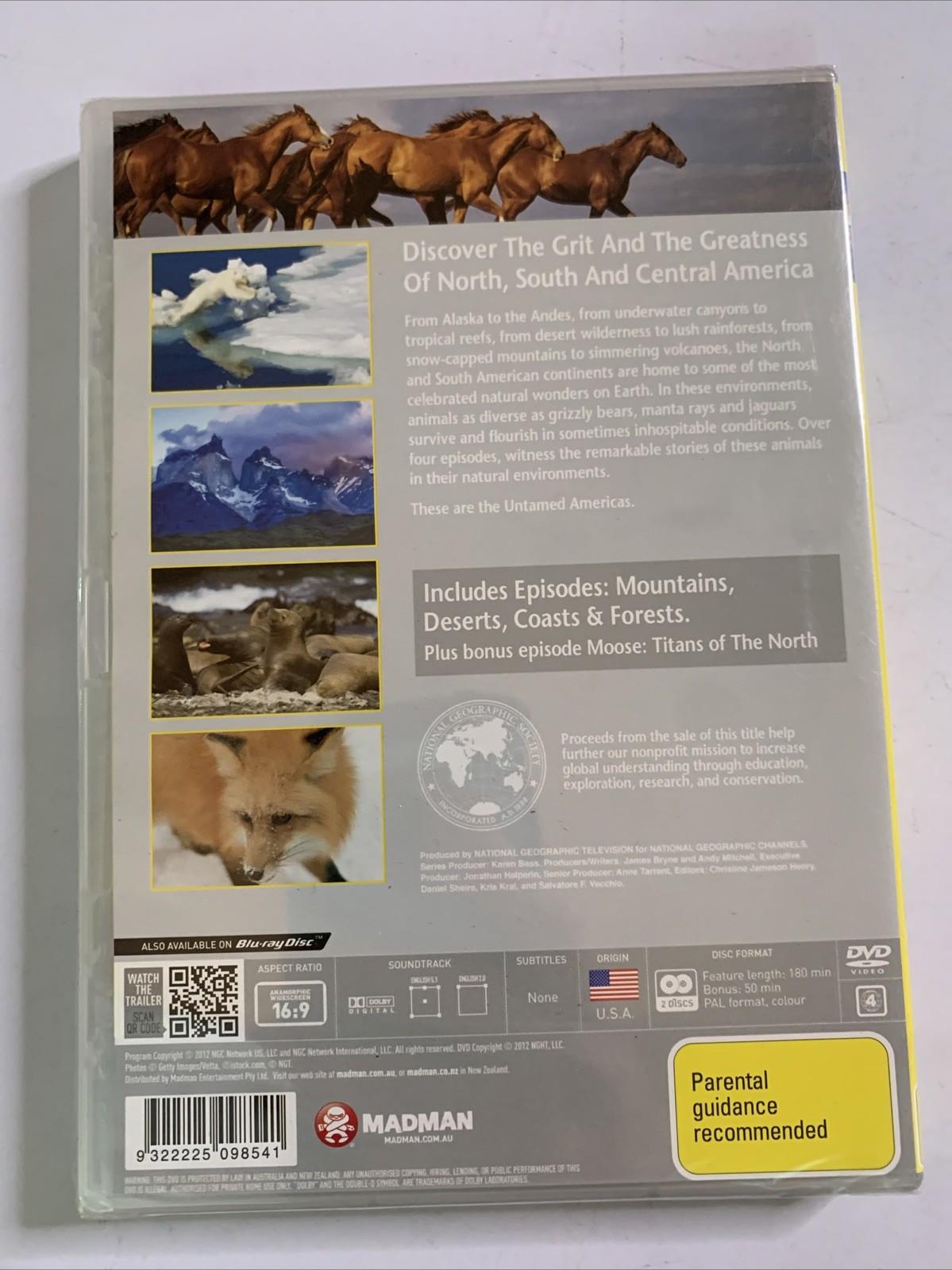 National Geographic: Untamed Americas (DVD, 2012) Region 4 NEW Sealed