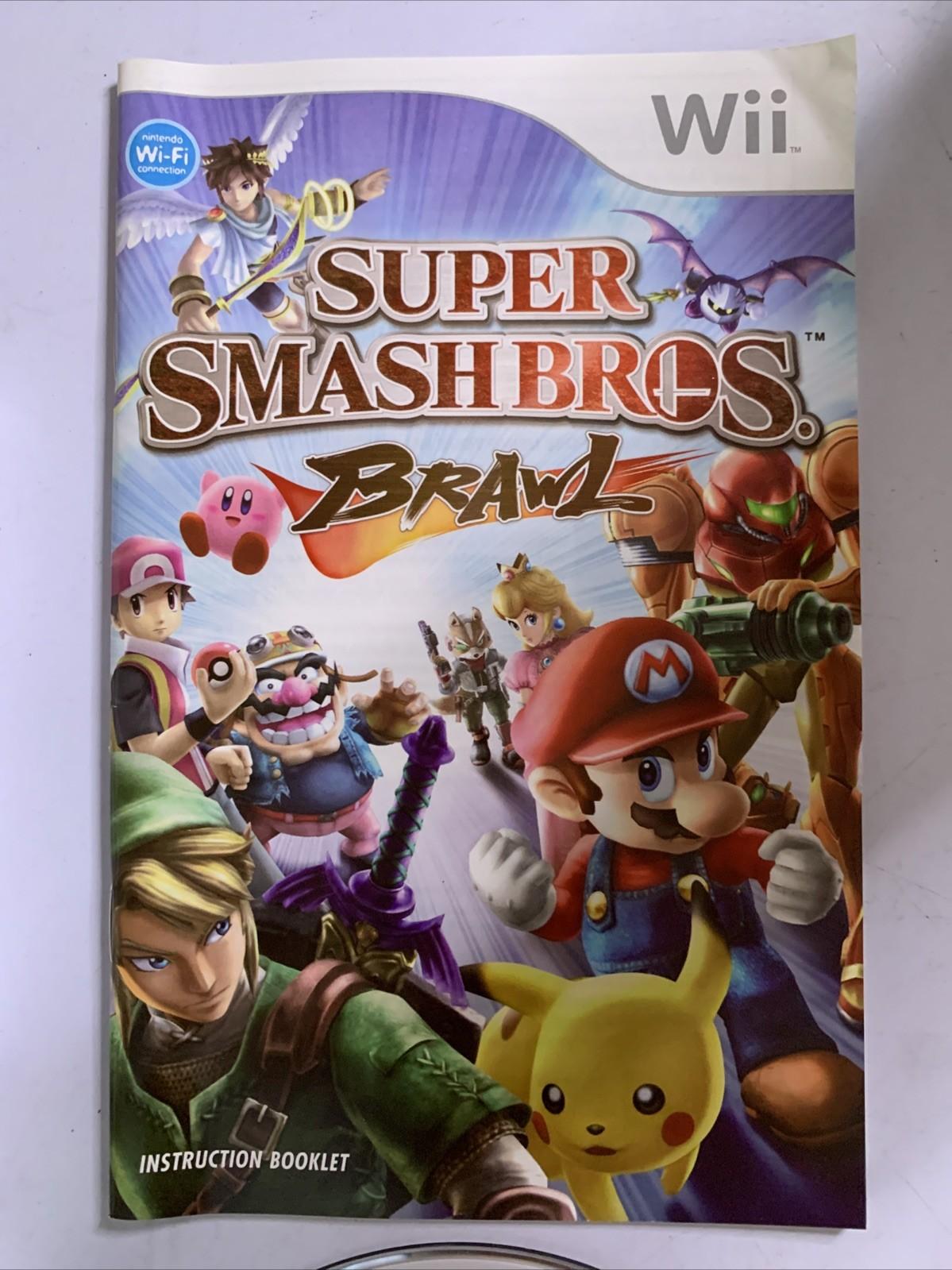 Super Smash Brothers Bros. Brawl Nintendo Wii PAL Game Complete