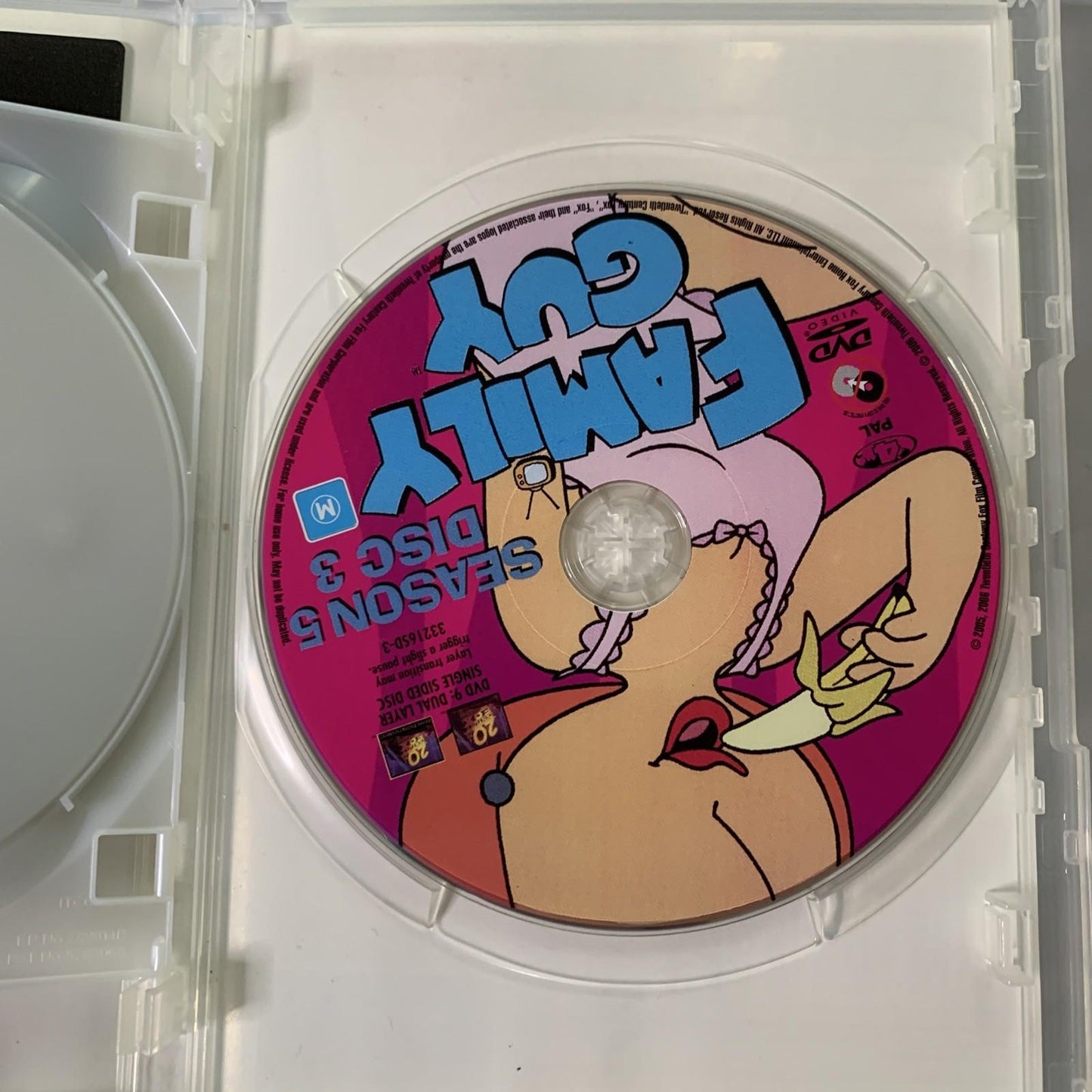 Family Guy : Season 5 (DVD, 2006, 3-Discs) Region 4