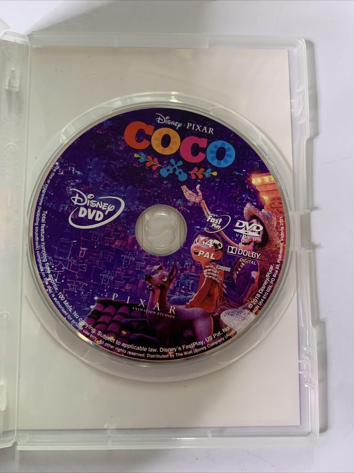 Coco (DVD, 2017) Disney Pixar Animated Film Region 4