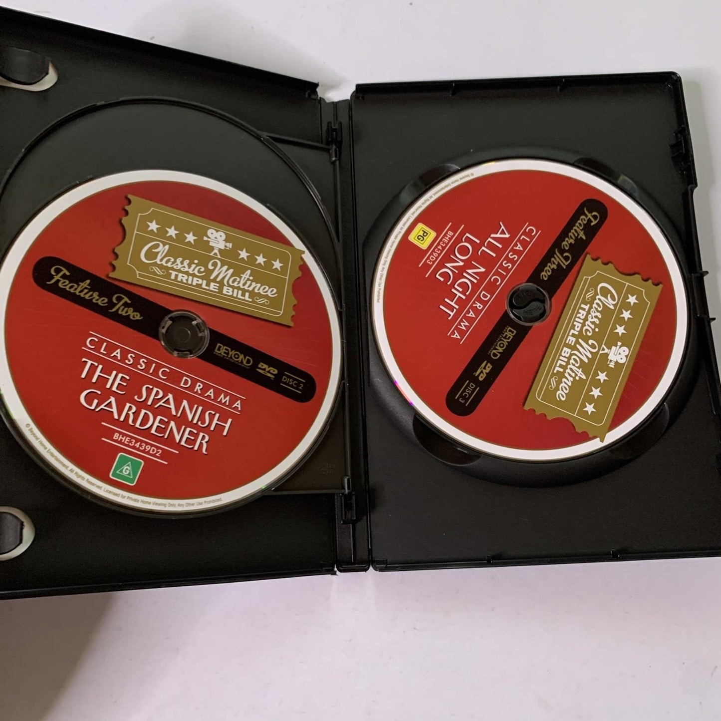 The Boys In Brown / The Spanish Gardener / All Night Long (DVD, 2009) Region 4