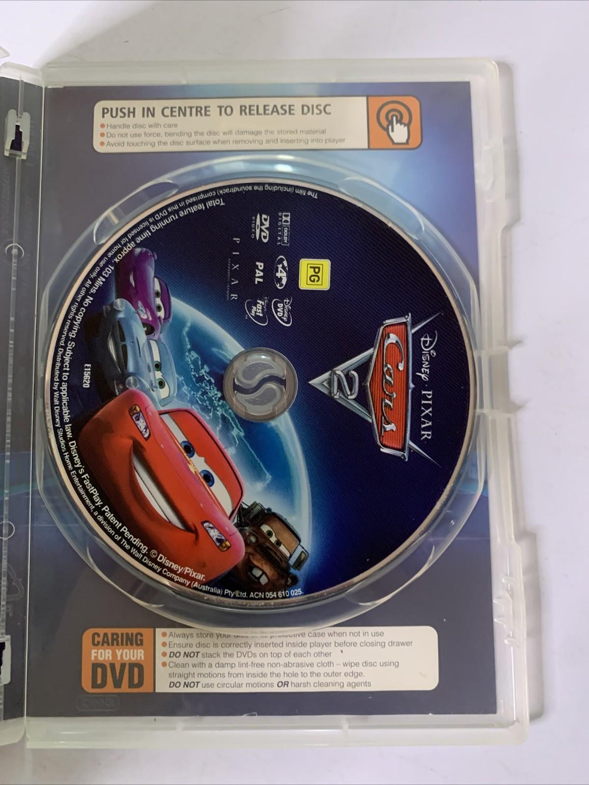 Cars 2 (DVD, 2011) Animation Pixar Disney Region 4