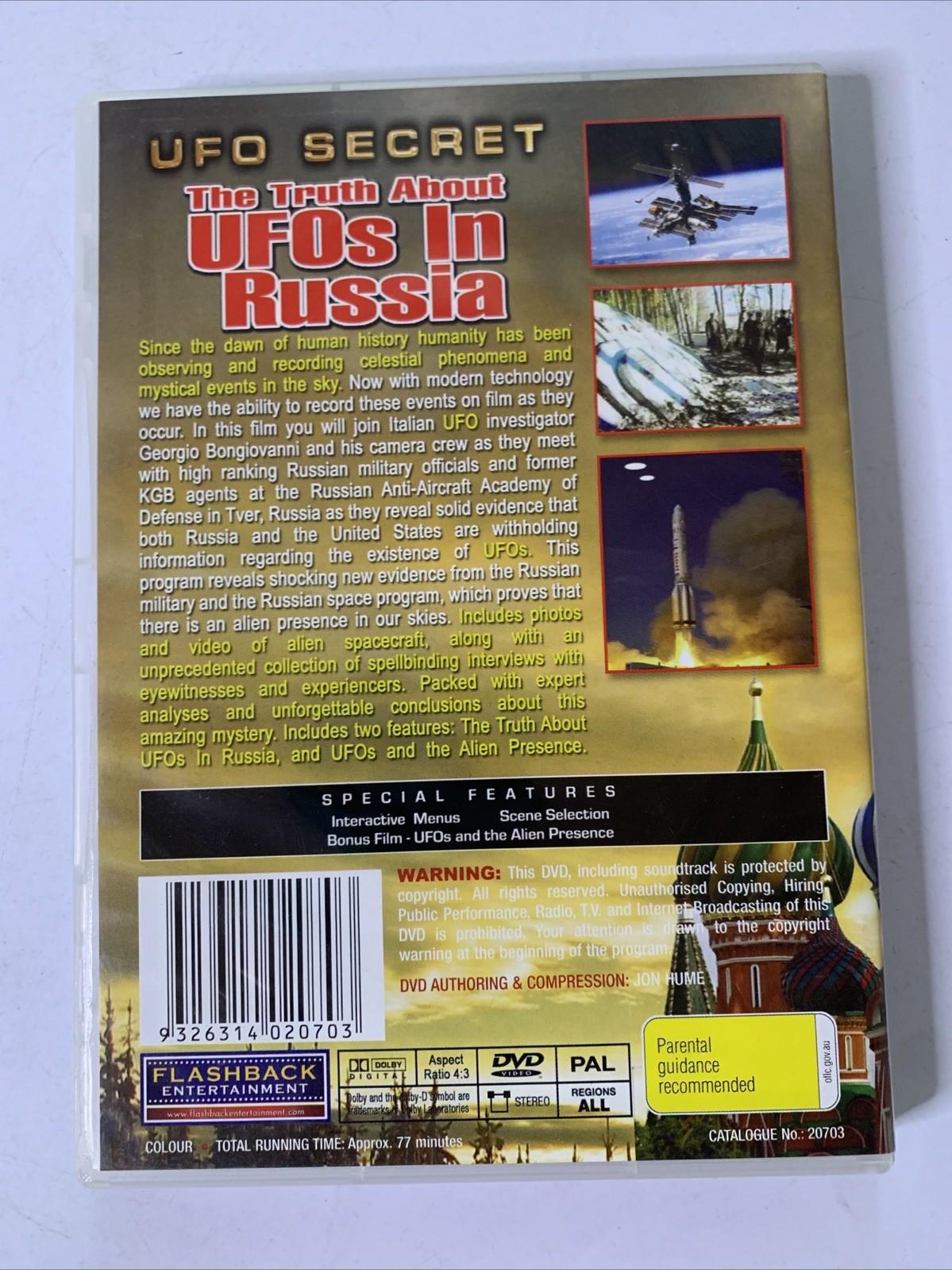 UFO Secret: The Truth About UFOs In Russia (DVD) All Regions NEW Sealed
