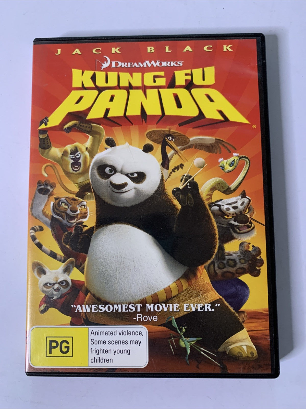 Kung Fu Panda (DVD, 2008) Jack Black Dreamworks Animation Film Region 4