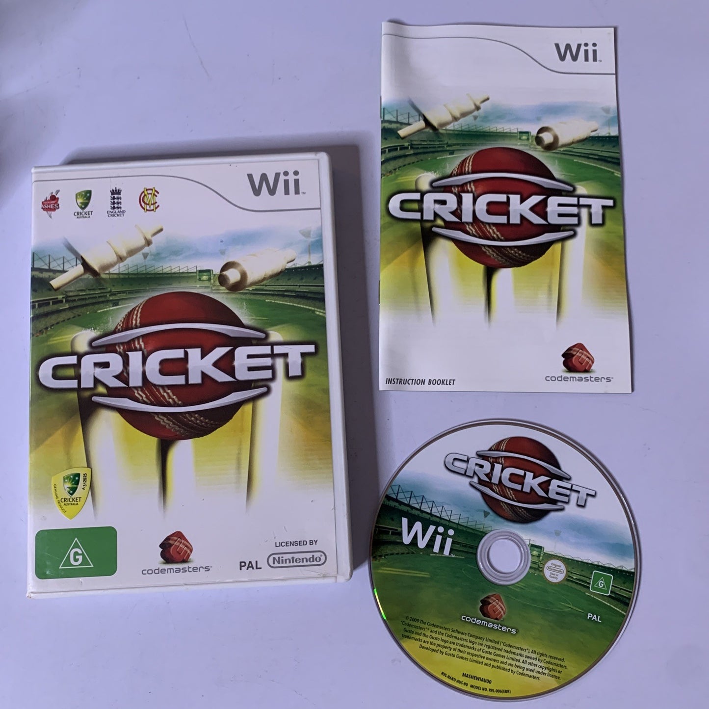Cricket 2008 Nintendo Wii PAL Game Complete