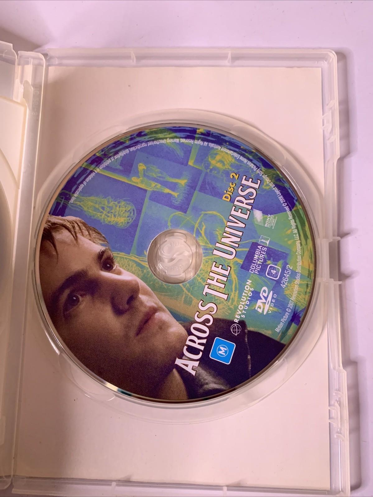 Across The Universe (DVD, 2007, 2-Discs) Evan Rachel Wood, Jim Sturgess Region 4