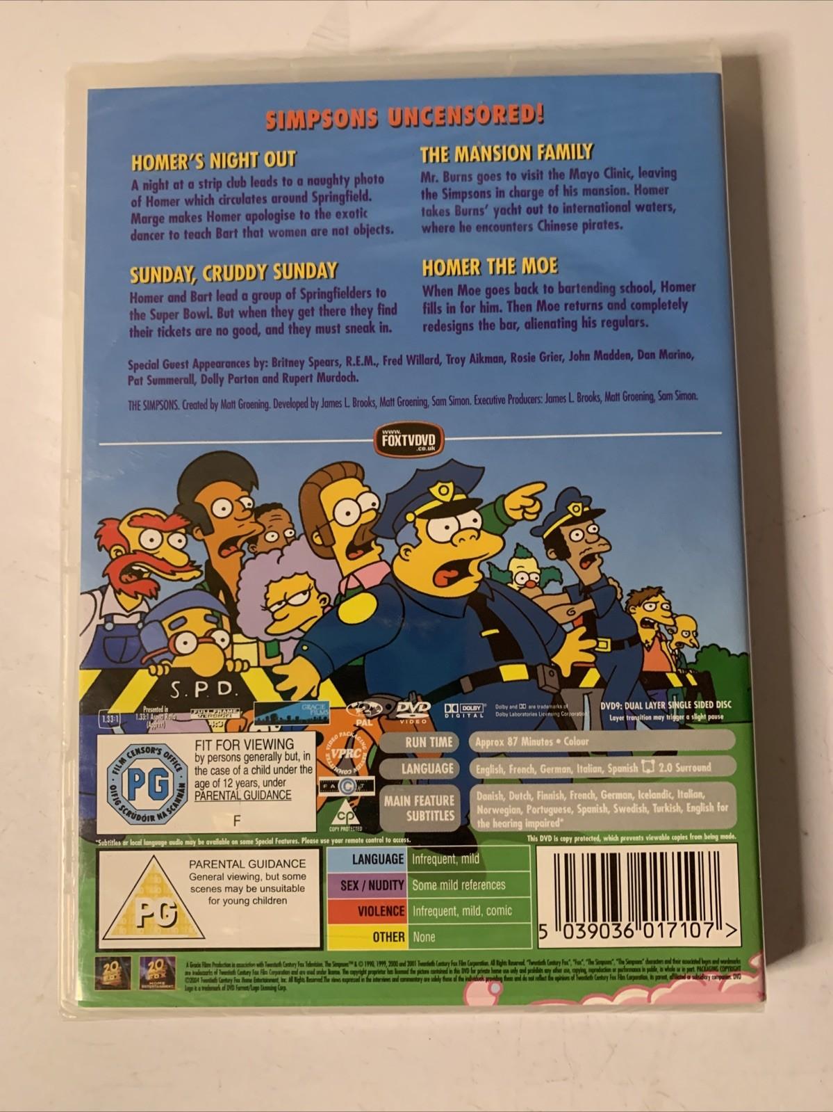 The Simpsons Gone Wild (DVD, 2004) Animation Comedy Region 2