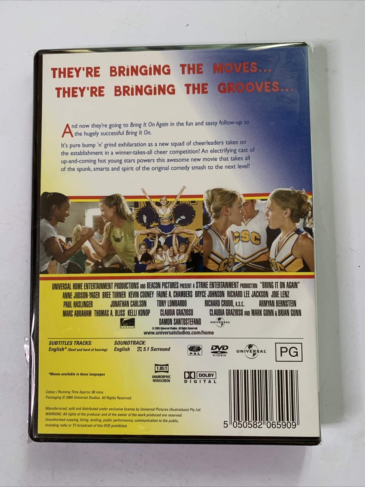 Bring It On Again (DVD, 2003) Anne Judson-Yager, Bree Turner Region 4 &2 NEW