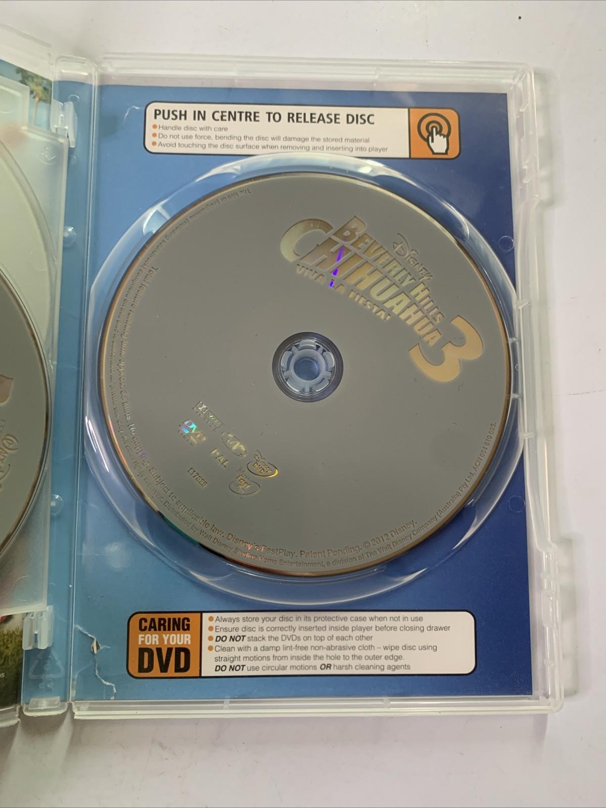 Beverly Hills Chihuahua 1, 2, 3 Collection (DVD, 3-Discs) Disney Region 4