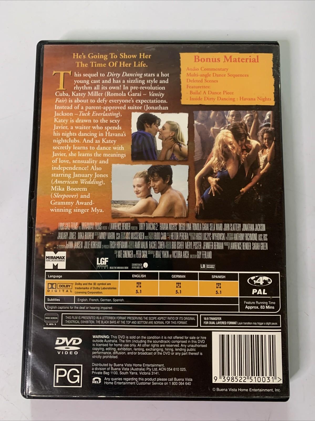 Dirty Dancing: Havana Nights (DVD, 2004) Diego Luna, Romola Garai Region 4 NEW