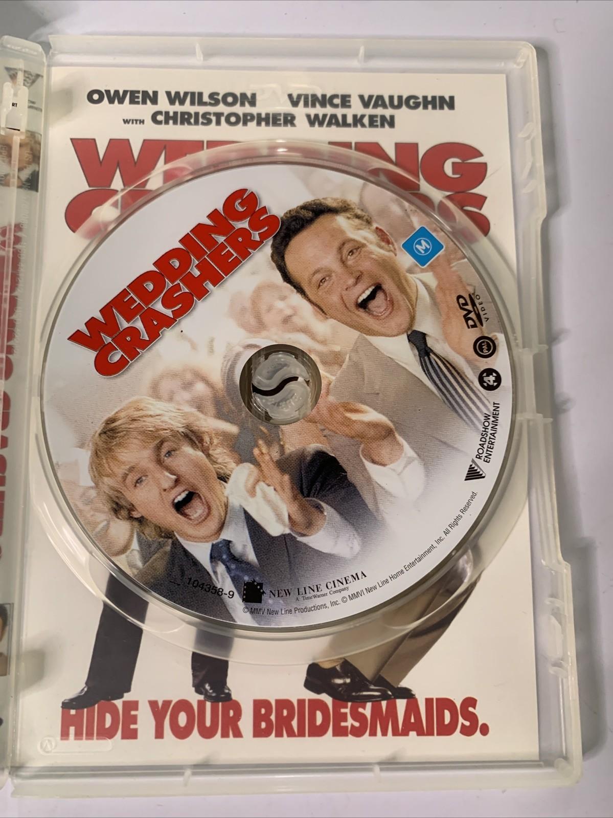 Wedding Crashers (DVD, 2005) Owen Wilson, Vince Vaughn Region 4