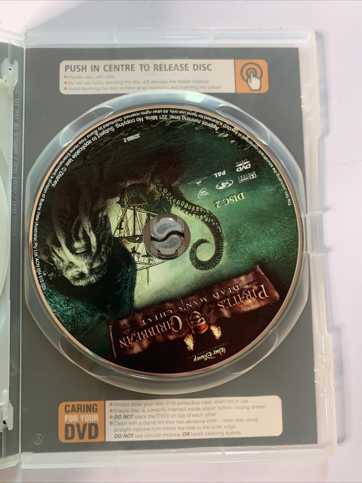 Pirates of the Caribbean : Dead Man's Chest (DVD, 2006, 2-Disc) Region 4