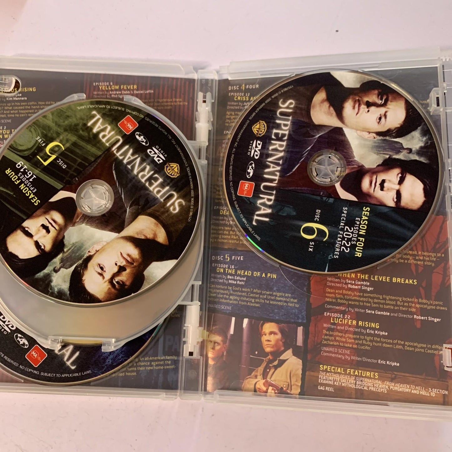 Supernatural : Season 4 (DVD, 2008, 6-Discs) Region 4