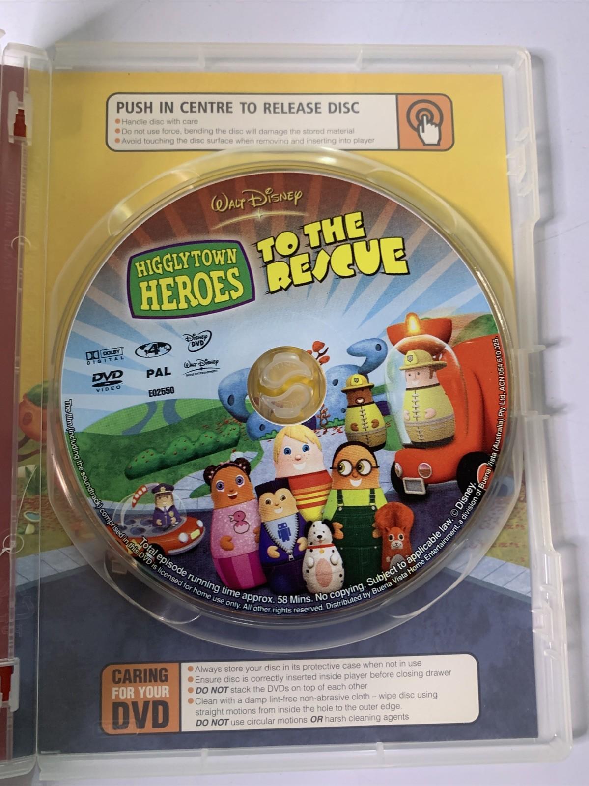 Higglytown Heroes: To The Rescue (DVD, 2004) Disney Animation Region 4