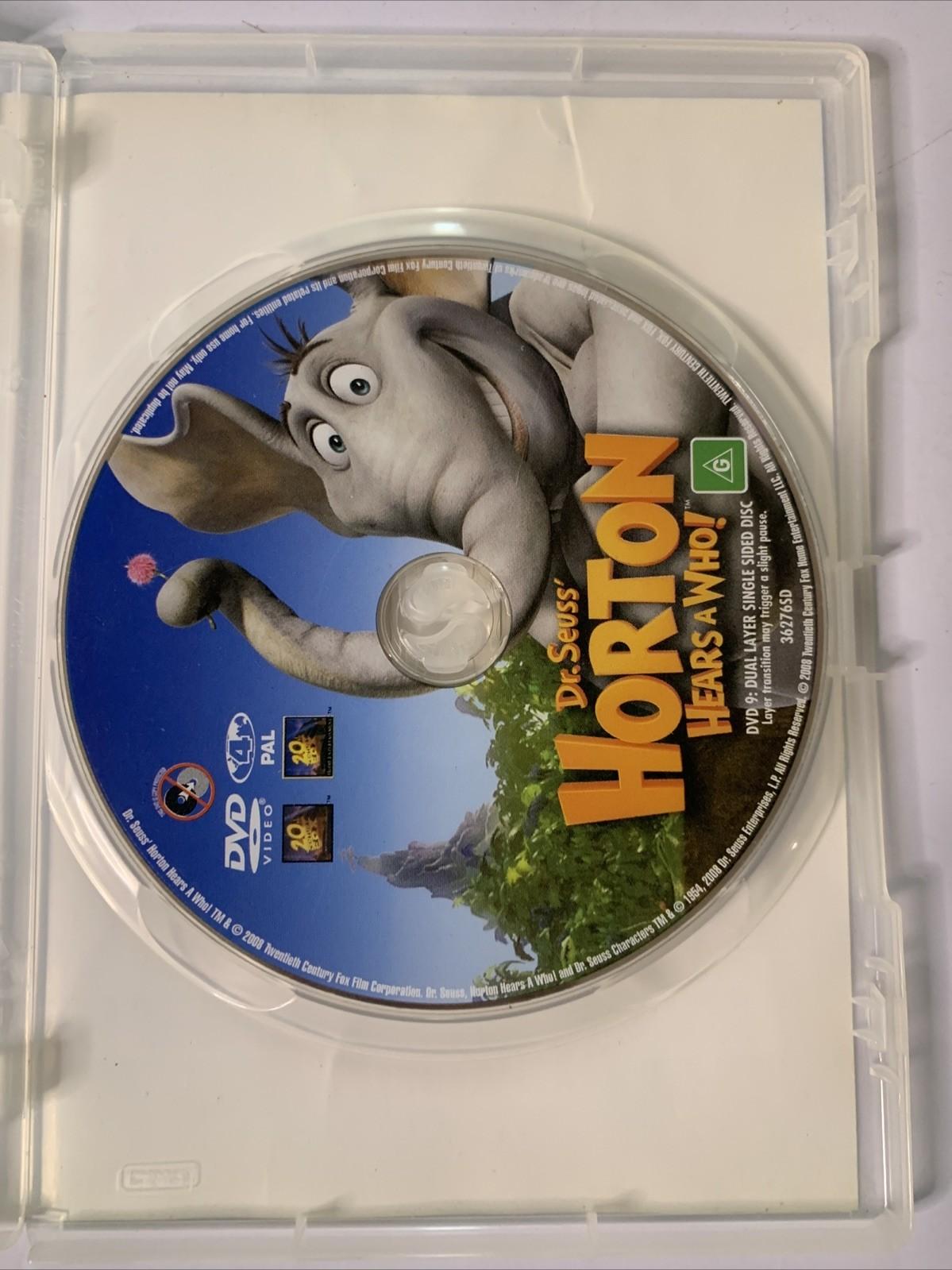 Horton Hears A Who! (DVD, 2008) Jim Carrey, Steve Carell Animation Region 4