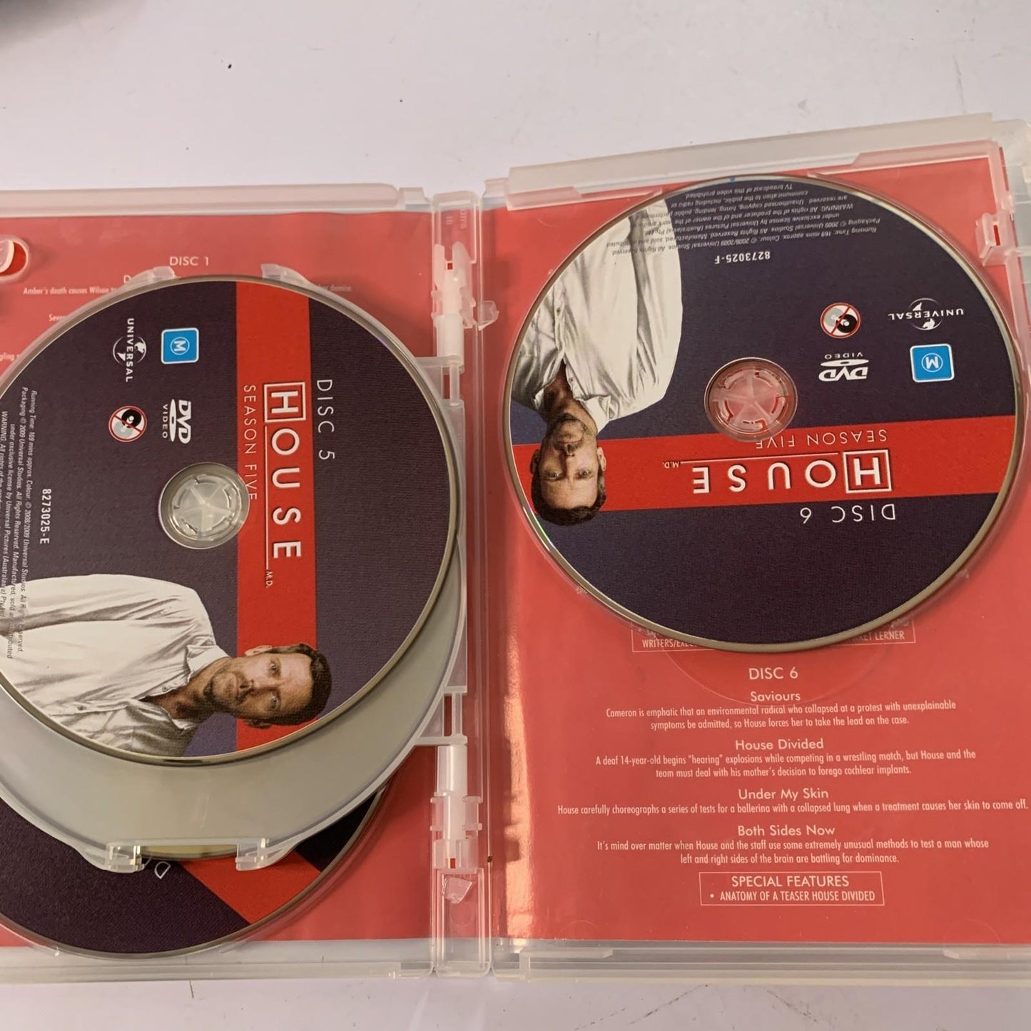 House : Season 5 (DVD, 2008, 6-Discs) Region 4 &2