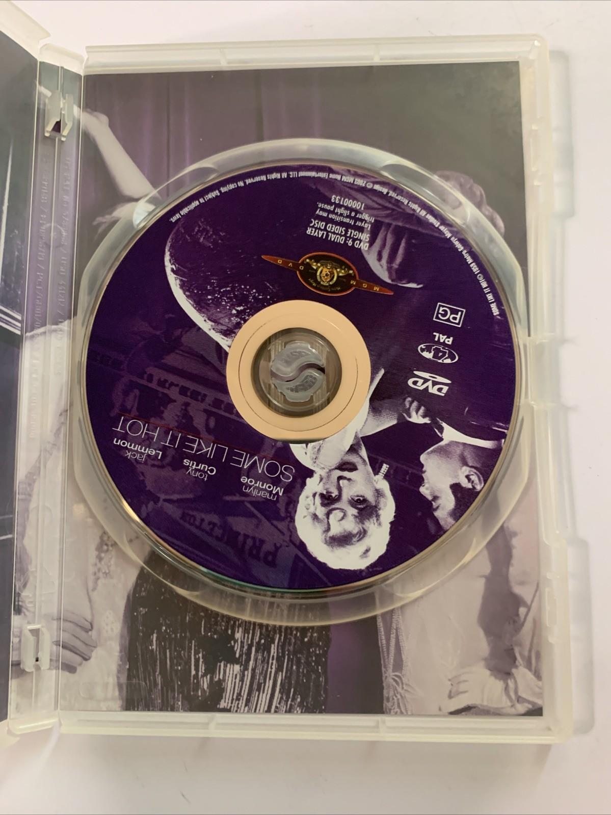 Some Like It Hot (DVD, 1959) Marilyn Monroe, Tony Curtis, Jack Lemmon Region 4