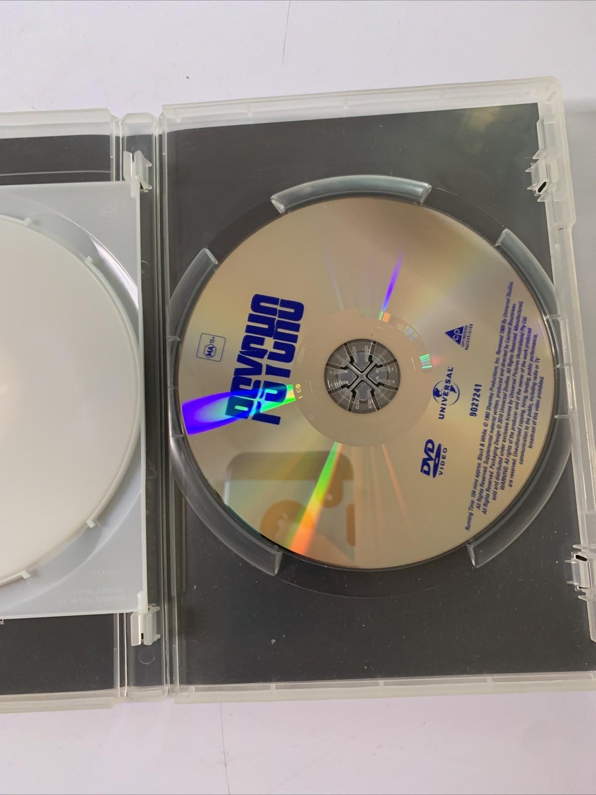 Psycho / The Birds / Rear Window (DVD, 1960, 3-Discs) Alfred Hitchcock Region 4