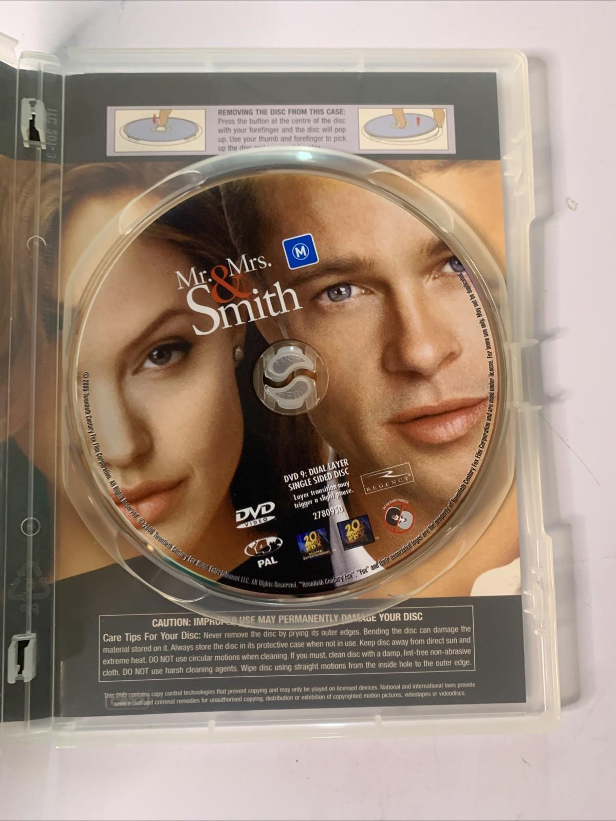 Mr & Mrs Smith (DVD, 2005) Brad Pitt, Angeline Jolie Region 4