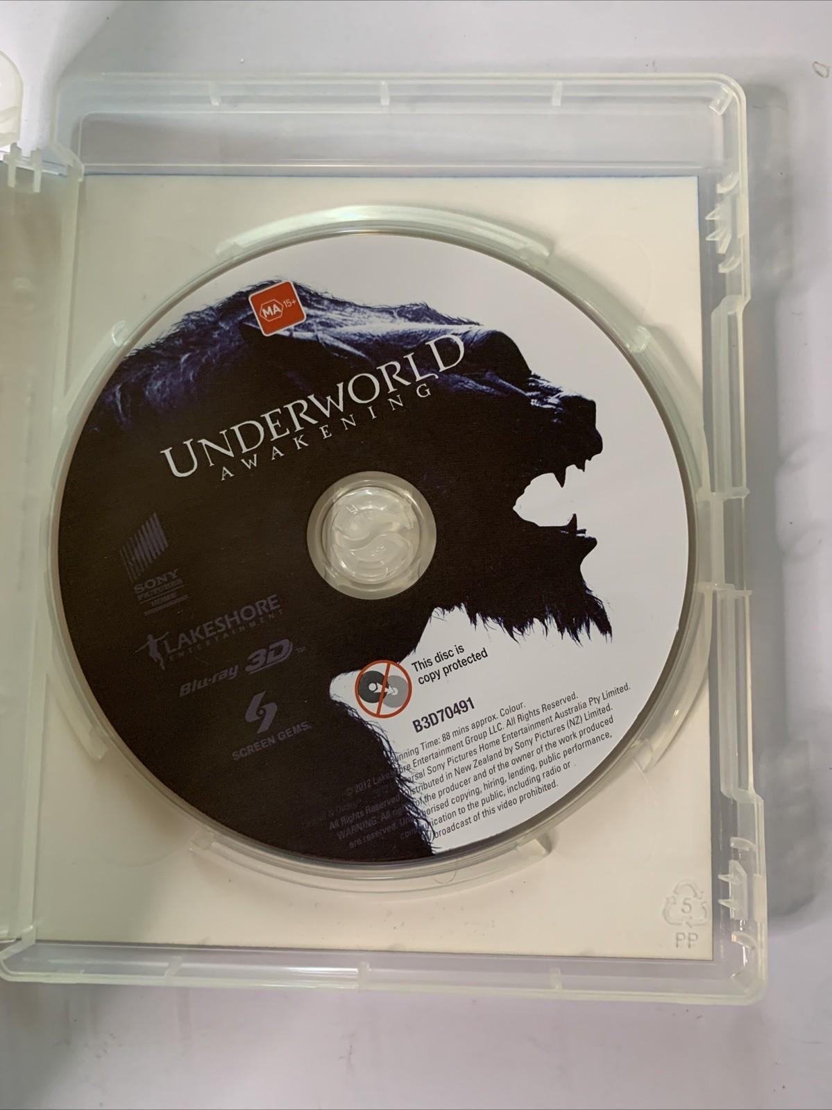 Underworld: Awakening 3D (Blu-ray, 2012) Kate Beckinsale All Regions