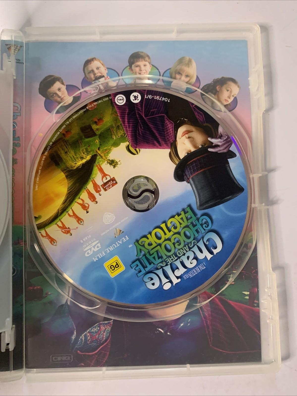 Charlie And The Chocolate Factory (DVD, 2005, 2-Discs) Johnny Depp Region 4