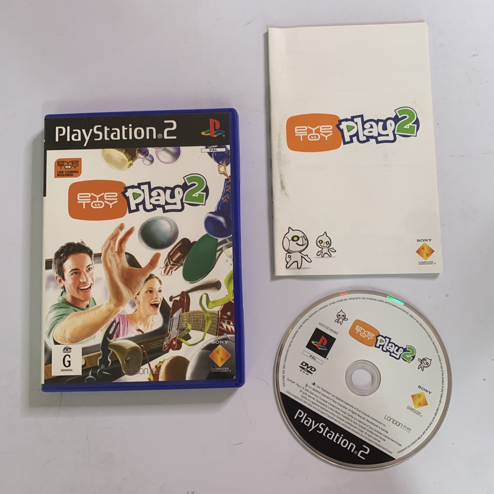 Eyetoy : Play 2 + Camera - PS2 - Jeu Occasion Pas Cher
