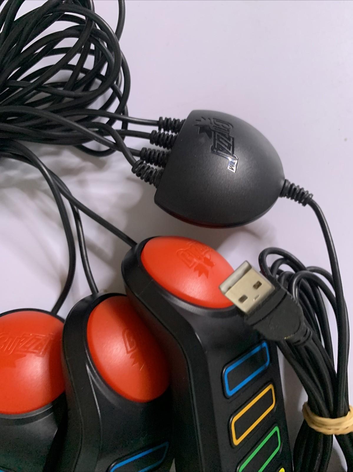 Buzz The Hollywood Quiz PS2 PlayStation 2 PAL Game Complete + Buzz Controllers