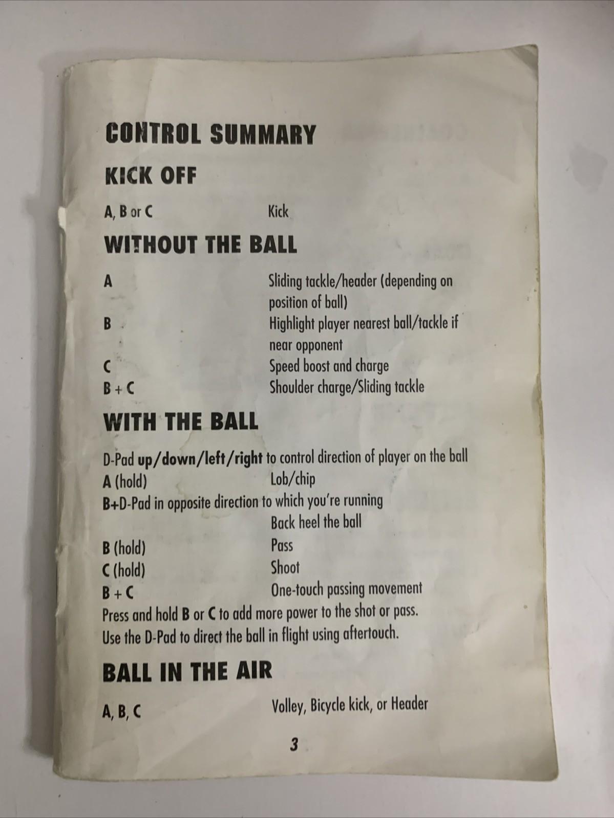 FIFA International Soccer Sega Megadrive PAL with Manual