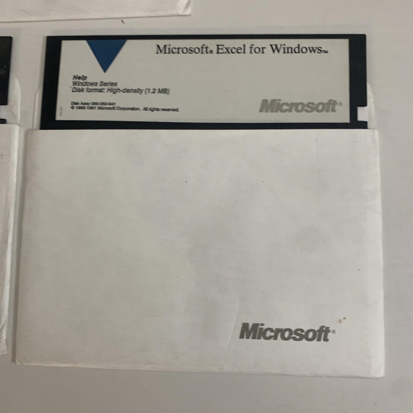 Microsoft Excel For Windows 1991 5.25" Floppy Disks