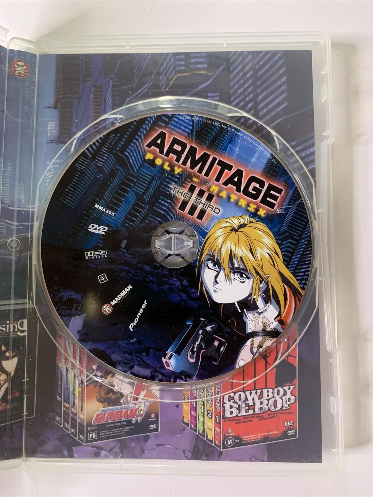 Armitage III: Polymatrix (DVD, 1996) Anime Film Madman Region 4