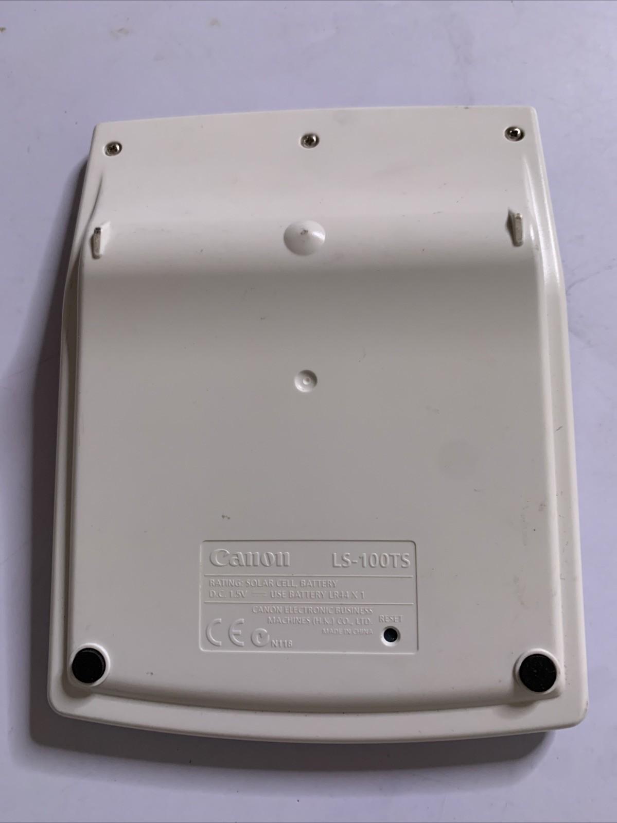 Canon LS-100TS 10 Digit Tax & Business Solar & Battery Calculator